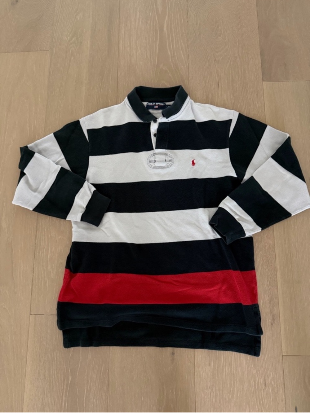 Vintage Polo Sport Ralph Lauren striped rugby shirt